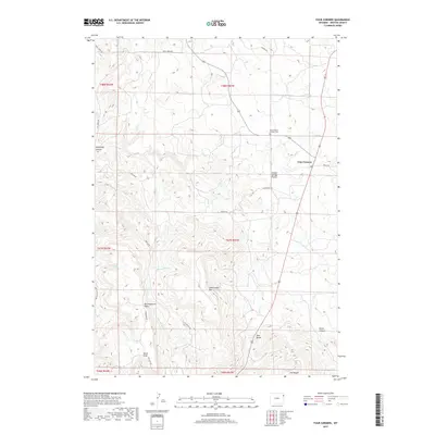 2017 Map of Four Corners, 2017 Print