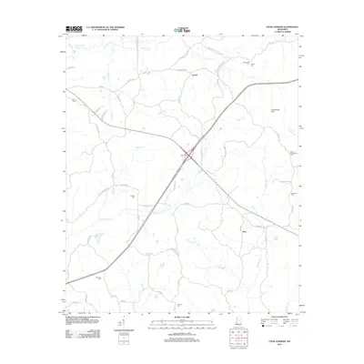 2012 Map of Four Corners, 2012 Print