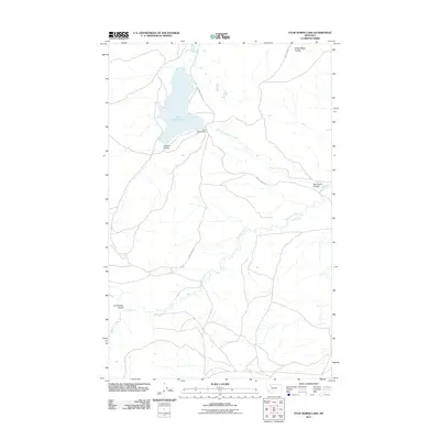 2011 Map of Four Horns Lake, 2011 Print