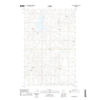 2020 Map of Four Horns Lake, 2020 Print
