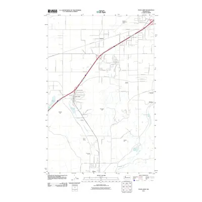 2011 Map of Four Lakes, 2011 Print