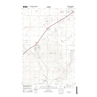 2014 Map of Four Lakes, 2014 Print