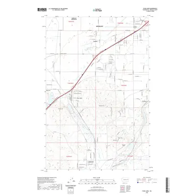 2020 Map of Four Lakes, 2020 Print