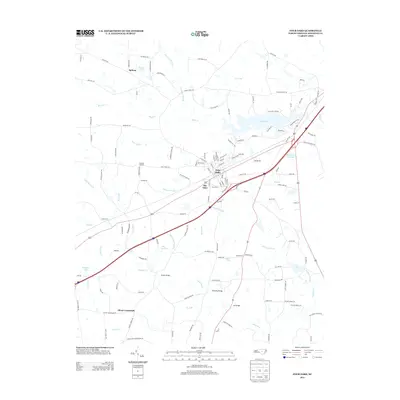 2013 Map of Four Oaks, 2013 Print