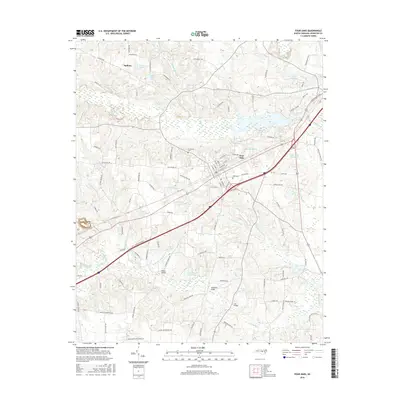2016 Map of Four Oaks, 2016 Print
