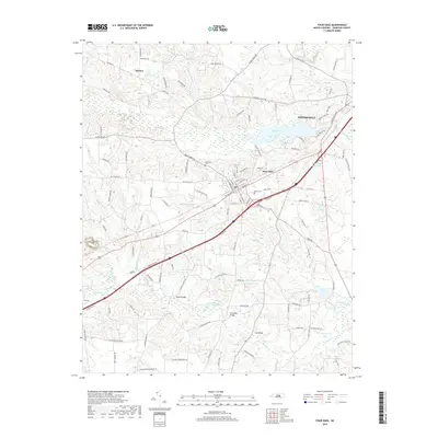 2019 Map of Four Oaks, 2019 Print
