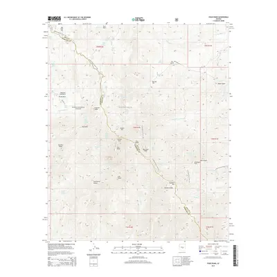 2014 Map of Four Peaks, 2014 Print
