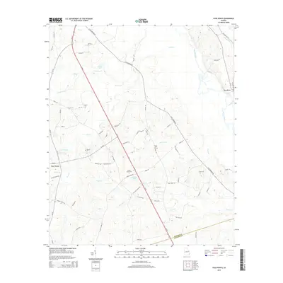 2014 Map of Four Points, 2014 Print