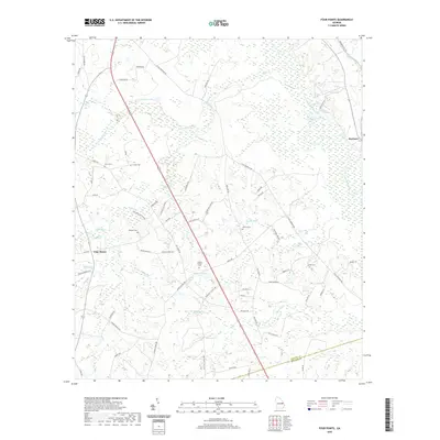 2020 Map of Four Points, 2020 Print