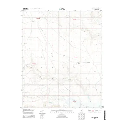 2013 Map of Four V Ranch, 2013 Print