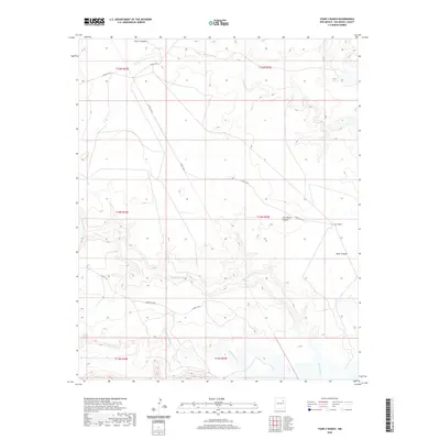 2020 Map of Four V Ranch, 2020 Print