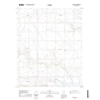 2023 Map of Four V Ranch, 2023 Print