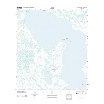 2012 Map of Fourleague Bay, 2012 Print