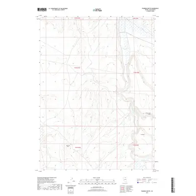 2018 Map of Fourmile Butte, 2018 Print