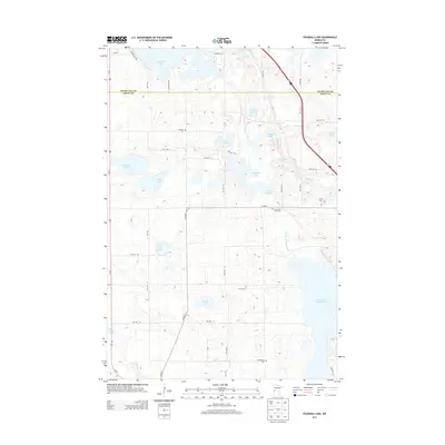 2013 Map of Fourmile Lake, 2013 Print