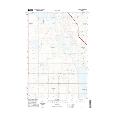 2016 Map of Fourmile Lake, 2016 Print