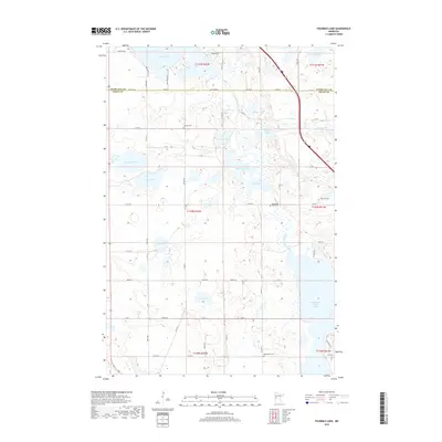 2019 Map of Fourmile Lake, 2019 Print
