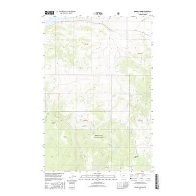 2017 Map of Fourmile Spring, 2017 Print