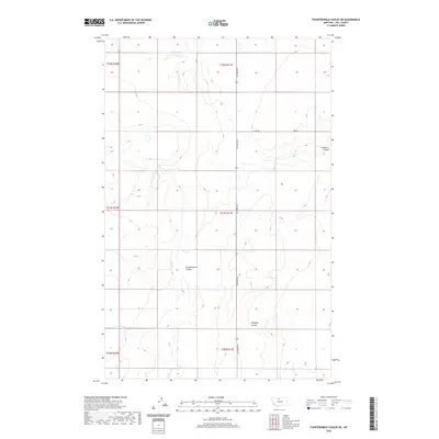 2020 Map of Fourteenmile Coulee NE, 2020 Print