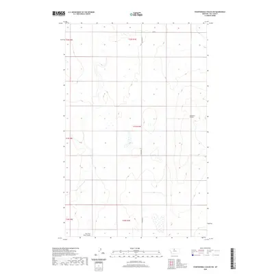 2020 Map of Fourteenmile Coulee NW, 2020 Print