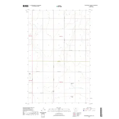 2020 Map of Fourteenmile Coulee SE, 2020 Print