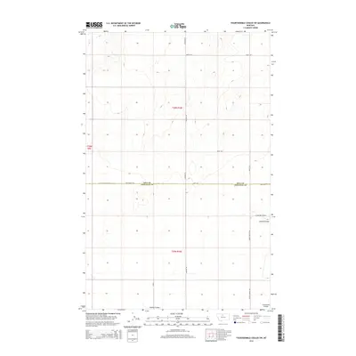 2014 Map of Fourteenmile Coulee SW, 2014 Print