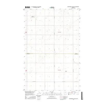 2017 Map of Fourteenmile Coulee SW, 2017 Print