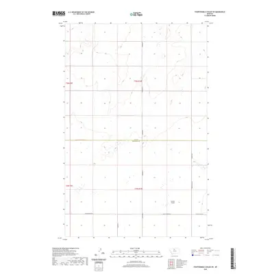 2020 Map of Fourteenmile Coulee SW, 2020 Print