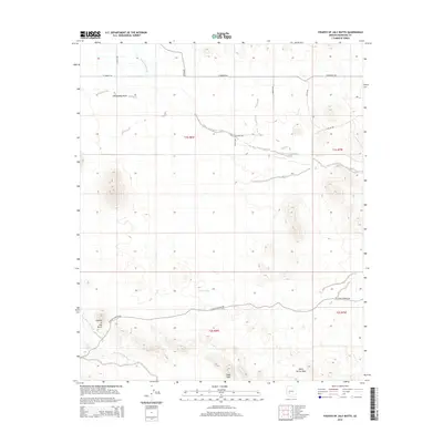 2014 Map of Fourth of July Butte, 2014 Print
