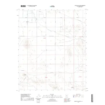 2018 Map of Fourth of July Butte, 2018 Print