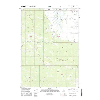 2017 Map of Fourth of July Peak, 2017 Print