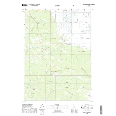 2020 Map of Fourth of July Peak, 2020 Print