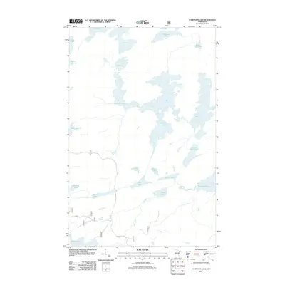 2011 Map of Fourtown Lake, 2011 Print
