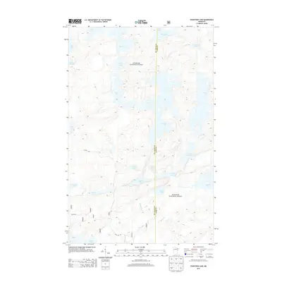 2013 Map of Fourtown Lake, 2013 Print