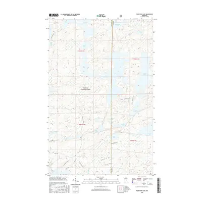 2016 Map of Fourtown Lake, 2016 Print