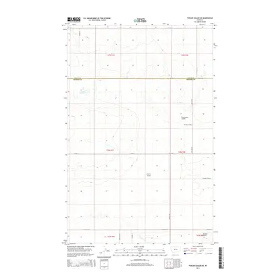 2014 Map of Fowler Coulee NE, 2014 Print
