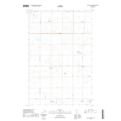 2020 Map of Fowler Coulee NE, 2020 Print