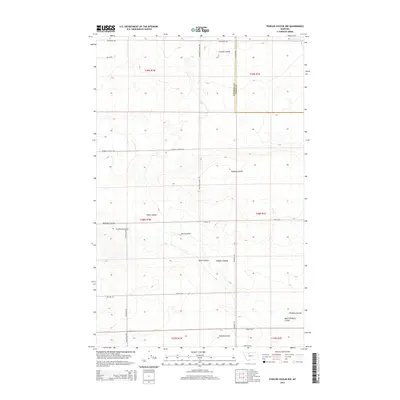 2014 Map of Fowler Coulee NW, 2014 Print