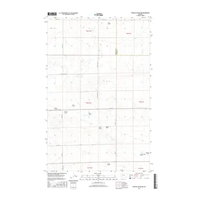 2017 Map of Fowler Coulee NW, 2017 Print