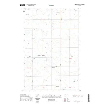 2020 Map of Fowler Coulee NW, 2020 Print