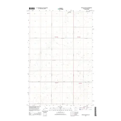 2014 Map of Fowler Coulee SE, 2014 Print