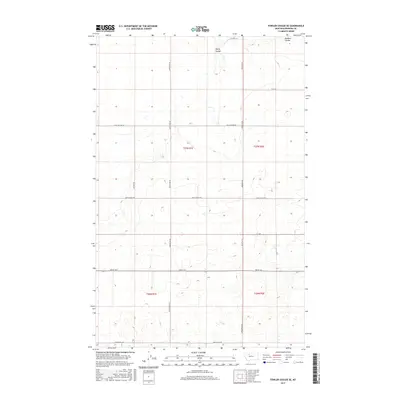 2017 Map of Fowler Coulee SE, 2017 Print