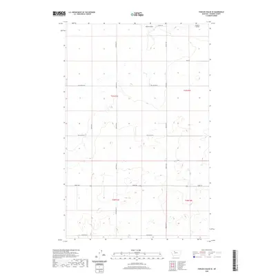 2020 Map of Fowler Coulee SE, 2020 Print