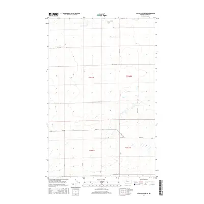 2017 Map of Fowler Coulee SW, 2017 Print