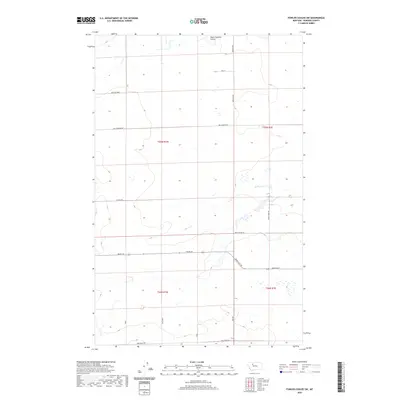 2020 Map of Fowler Coulee SW, 2020 Print