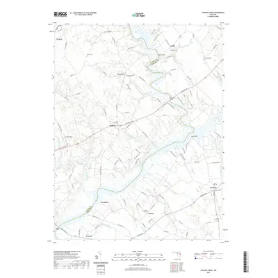 2019 Map of Fowling Creek, 2019 Print