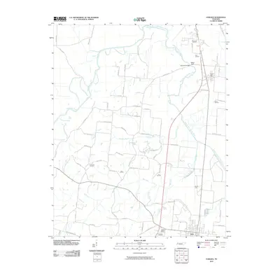 2010 Map of Fowlkes, 2010 Print