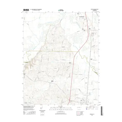 2016 Map of Fowlkes, 2016 Print
