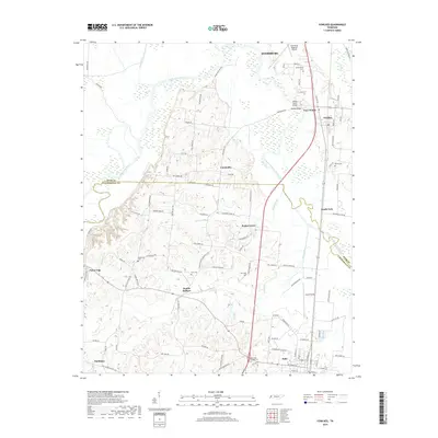 2019 Map of Fowlkes, 2019 Print