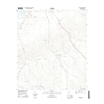 2014 Map of Fowlstown, 2014 Print